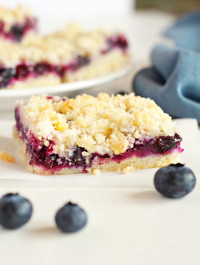 The Best Buttery Blueberry Crumb Bars: Same Dough, More Flavor